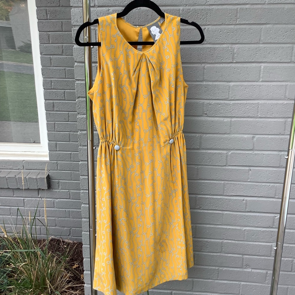 Girls from Savoy silk Anthropologie dress